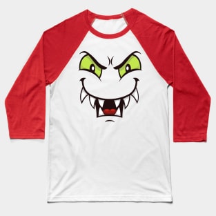 Creepy Spooky face costume Baseball T-Shirt